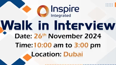 Inspire Integrated Walk in Interview in Dubai