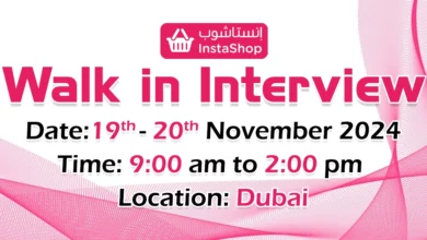 Instashop Walk in Interview in Dubai