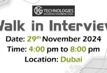 KG Technologies Walk in Interview in Dubai