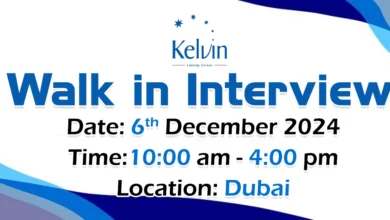 Kelvin Catering Walk in Interview in Dubai