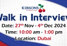 Kibsons International Walk in Interview in Dubai