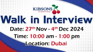 Kibsons International Walk in Interview in Dubai