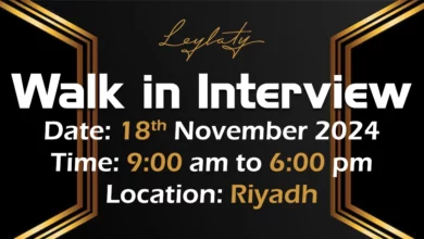 Leylaty Group Walk in Interview in Riyadh