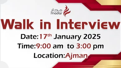 Madar Walk in Interview in Ajman