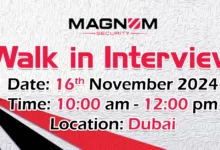 Magnum Security Walk in Interview in Dubai