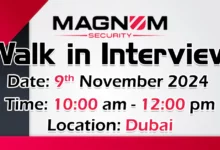 Magnum Security Walk in Interview in Dubai