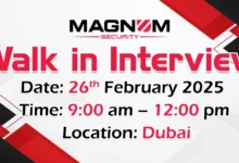 Magnum Security Walk in Interview in Dubai