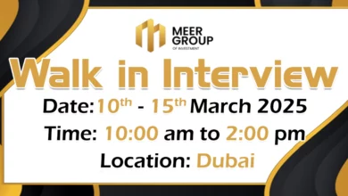 Meer Group Walk in Interview in Dubai