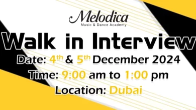 Melodica Walk in Interview in Dubai