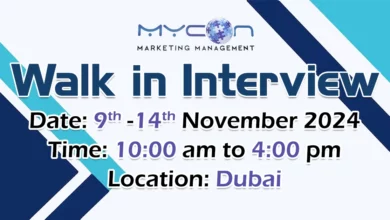 Mycon Walk in Interview in Dubai