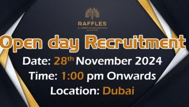 Raffles The Palm Open Day Recruitment in Dubai