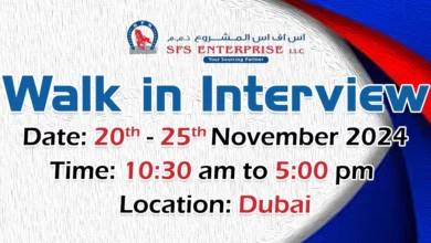 SFS Enterprise Walk in Interview in Dubai