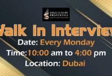 Saga Luxury Properties Walk in Interview in Dubai