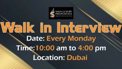 Saga Luxury Properties Walk in Interview in Dubai