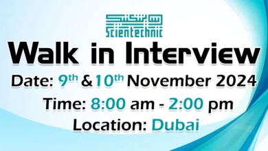 Scientechnic Walk in Interview in Dubai