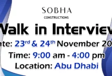 Sobha Construction Walk in Interview in Abu Dhabi