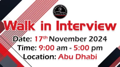 Technical Resources Walk in Interview in Abu Dhabi