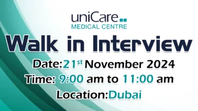 Unicare Medical Walk in Interview in Dubai