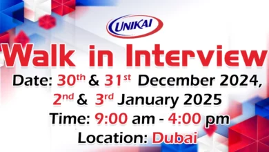 Unikai Foods Walk in Interview in Dubai