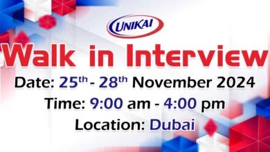 Unikai Foods Walk in Interview in Dubai