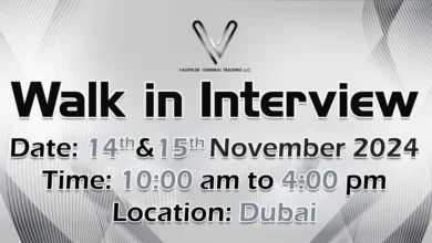 Vauthler General Trading Walk in Interview in Dubai