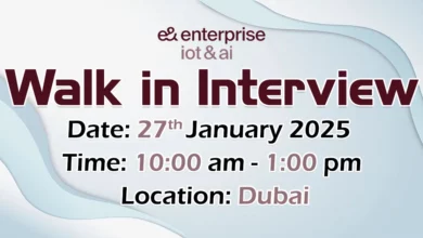 e& enterprise Walk in Interview in Dubai