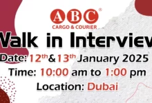 ABC Cargo Walk in Interview in Dubai