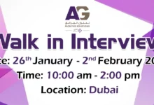 AG Facilities Walk in Interviews in Dubai