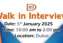 AWS Distribution Walk in Interview in Dubai