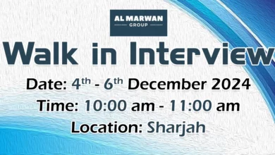 Al Marwan Group Walk in Interview in Sharjah