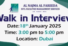 Al Najma Al Fareeda Walk in Interview in Dubai