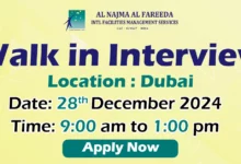 Al Najma Al Fareeda Walk in Interview in Dubai