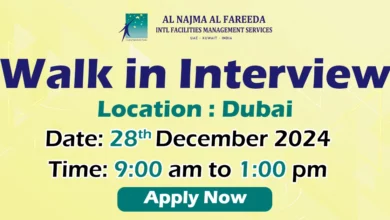 Al Najma Al Fareeda Walk in Interview in Dubai