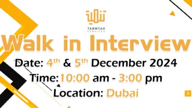 Al Tanmyah Services Walk in Interview in Dubai