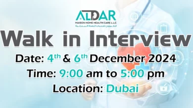 Aldar Maison Home Healthcare Walk in Interview in Dubai