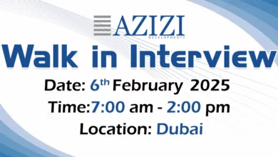 Azizi Developments Walk in Interview in Dubai