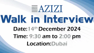 Azizi Developments Walk in Interview in Dubai