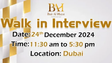 Bait Al Hayat Walk in Interview in Dubai