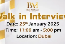 Bait Al Hayat Walk in Interview in Dubai