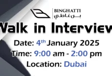 Binghatti Group Walk in Interview in Dubai