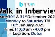 Blue Iris Walk in Interview in Dubai