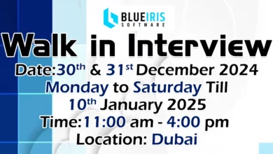 Blue Iris Walk in Interview in Dubai