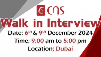 CNS Middle East Walk in Interview in Dubai