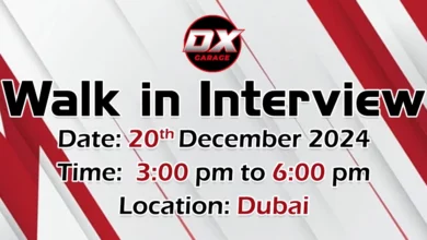 DX Garage Walk in Interview in Dubai