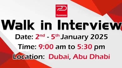 Dussmann Walk in Interview in Dubai & Abu Dhabi