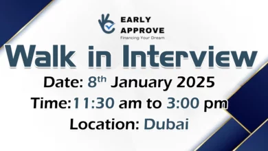 Early Approve Walk in Interview in Dubai