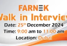 Farnek Walk in Interview in Dubai