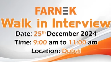 Farnek Walk in Interview in Dubai