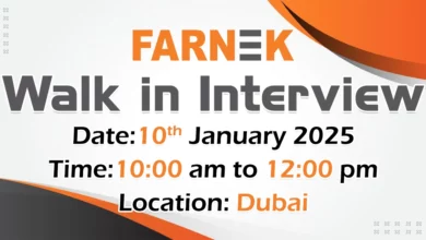 Farnek Walk in Interview in Dubai