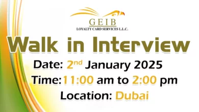 GEIB Loyalty Walk in Interview in Dubai